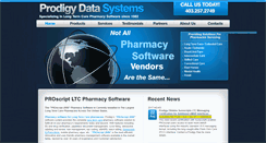 Desktop Screenshot of prodigydatasystems.com